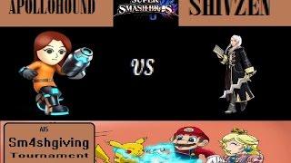 ApolloHound (Gunner) vs Shivzen (Robin) - AI#5 - (11/26/2015) - Sm4sh