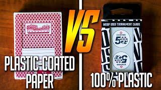 100% Plastic Playing Cards VS Plastic Coated Paper!