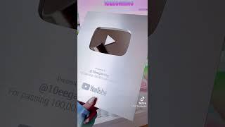  THANK YOU FRIENDS‼️ Unboxing my Silver Play Button  10eegaming #shorts #youtube #youtubecreator