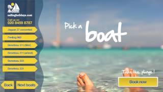 Sailing Holidays - Pick-a-Boat Menu 1 - Flotilla Sailing