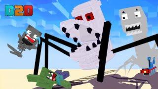 Monster School: Toilet Monster VS Thomas Train School - Minecraft Animation
