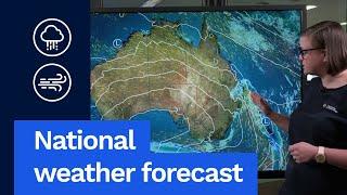 National Weather Forecast 12 Sept 2024: Cold front crossing Tas, showers for parts of NSW & Qld