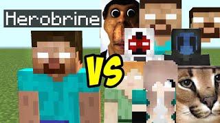 Herobrine vs All bosses in minecraft part 9