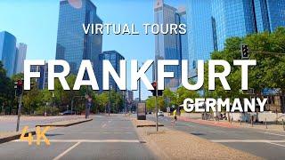 FRANKFURT driving tour  Germany 4K Video Tour. Driving in Frankfurt