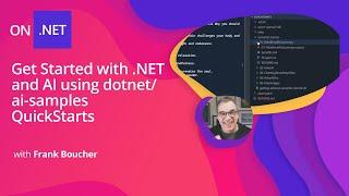 Get Started with .NET and AI using dotnet/ai-samples QuickStarts