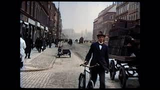 Copenhagen. Denmark. 1920. Копенгаген. Дания. Кинохроника в цвете