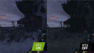 Metro Exodus - RTX Ray-Tracing On and RTX Off (4K Example 3)