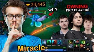 Miracle- absolutely DOMINATED these PRO Players with his Best hero