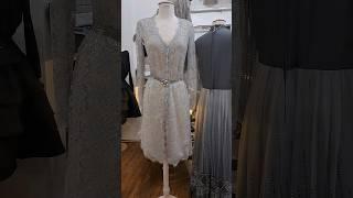 Скромное #платье #chanel из серебряного кружева.Очень нежно #shorts #fashion #sorts #video #dress