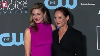 Laurie Metcalf arrives at Critics's Choice with Zoe Perry