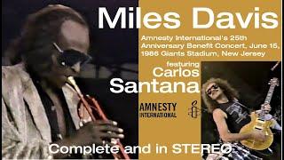 Miles Davis- June 15, 1986 Amnesty Concert, Giants Stadium, NJ w/ Carlos Santana [COMPLETE & STEREO]