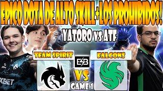 TEAM SPIRIT VS FALCONS BO3[GAME 1]YATORO, COLLAPSE, LARL VS ATF, MALR1NE -PGL WALLACHIA S3- DOTA-ESB