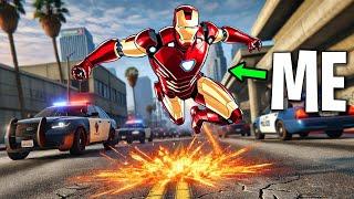 Joining Police Force as Iron Man on GTA 5 RP