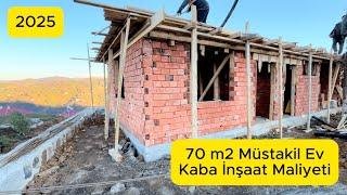 Tek Kat 70 m2 Müstakil Ev Kaba İnşaat Maliyeti - Yığma Ev Kaba Maliyeti - Kaça mal ettik?