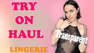 4K Molly Haul Transparent Lingerie Try-on | See Through REAL outfit  2024