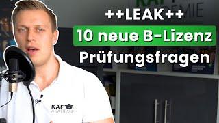B-Lizenz 2.0 - 10 neue Prüfungsfragen (zum Mitlernen)