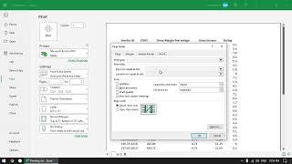 Excel print setting - Print header on every page