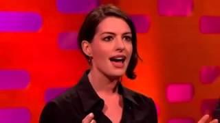 Anne Hathaway Impersonates Britney Spears On Graham Norton Show