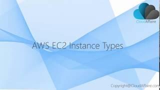 AWS EC2 Instance Types