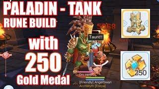 Ragnarok Mobile : Rune Build for PALADIN-TANK (250 Gold Medal) UPDATED