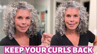 How I Keep My CURLY Hair Out of My Face | Easy Ways to Pull Back Curly Hair