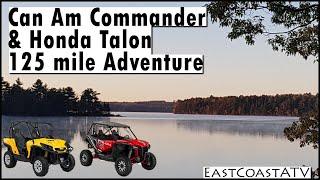 Honda Talon Trail Ride and Review with Can Am Commander over 200 km (125 miles)