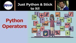 How to work with Python Operators | PyCSR | Learn Python Online with Pankaj Soni