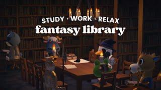 Fantasy Library  1 Hour Fantasy Music + Fireplace Ambience No Ads  Studying Music | Work Aid 