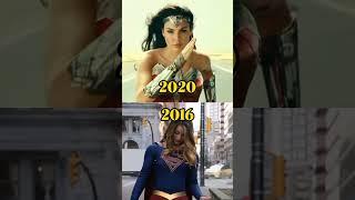 Evolution Of Wonder Women And Super Girl #shorts #dc #evolution #wonderwoman #supergirl #dceu #