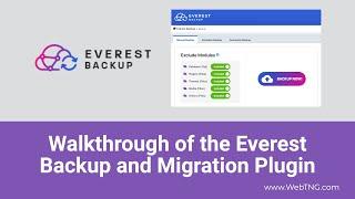 Walkthrough of the Everest Backup and Migration Plugin