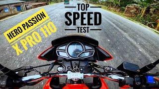 Hero Passion X pro 110 Top Speed Cheak 