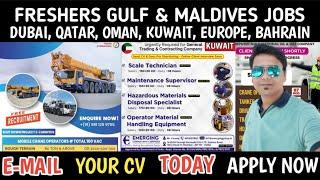 GULF JOBS TODAY FRESHERS CAN APPLY | SAUDI CAR DRIVERS JOBS | DUBAI BIKE RIDERS JOBS | QATAR JOBS