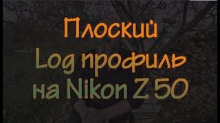 Плоский профиль Log на Nikon Z50