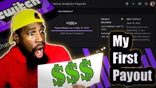 How Much Money Small Twitch Affiliate's Make  | My First Twitch Payout 