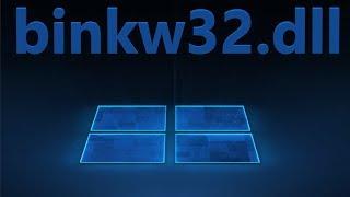 Как скачать binkw32.dll и исправить ошибку в Windows 11/10 и 7