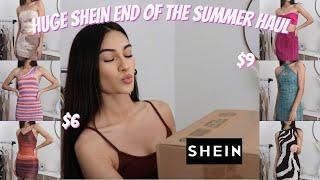 HUGE SHEIN END OF THE SUMMER CLOTHING HAUL 2022 | 20+ items (dresses, two piece sets, etc)