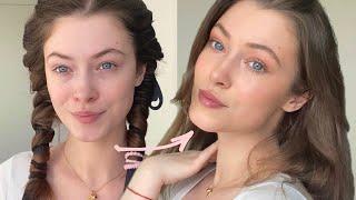 Victoria's Secret Angel Inspired Makeup Tutorial | Easy Glow Look + Real-Life Heatless Curl Fail