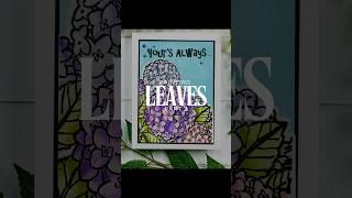 How to Paint Leaves With Distress Inks as Watercolors part 2