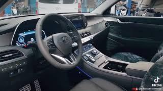 Hyundai Palisade Calligraphy first row experience. That ambient lights are #shorts