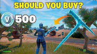 Icicle Pickaxe Gameplay in Fortnite! Sound Test + Review (Should You Buy?)