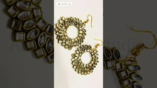 DIY earrings #ahlamdiystudio #diy #shortsfeed #shorts #ytshorts #youtubeshorts #earrings #trending