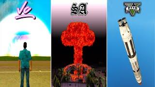 Nuclear Bomb in GTA Games (Evolution)