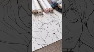 drawing mitsuri kanroji ️ part 1 #demonslayer #shorts #anime #drawinganime #art #manga #kny