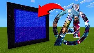 How To Make A Portal To The Avengers Dimension in Minecraft!