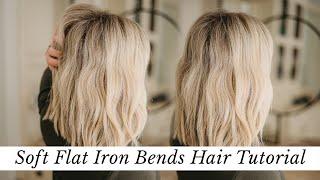 Soft Bends with a Flat Iron Hair Tutorial