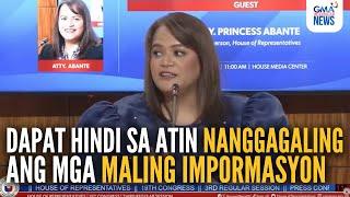 Atty. Abante on combating fake news from AI-video shared by Sen. Dela Rosa | GMA Integrated News