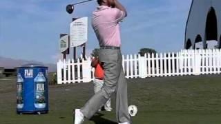 DJ Trahan golf swing slow motion Shriners