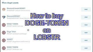 How to buy DOGET (Doge token) on LOBSTR using COINBASE. #lobstr #coinbase #doget