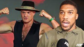 ANTHONY JOSHUA RESPONDS TO TYSON FURY PICKING DANIEL DUBOIS TO BEAT HIM, REPLIES TO DON CHARLES