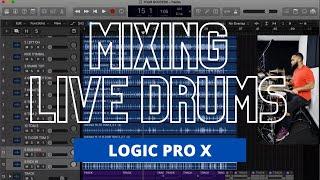 Mixing Live Drums - Make Your Drums Punchy | Logic Pro X | J-rod Sullivan